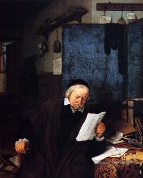  Peintre Art - Avocat dans son étude néerlandais genre peintres Adriaen van Ostade